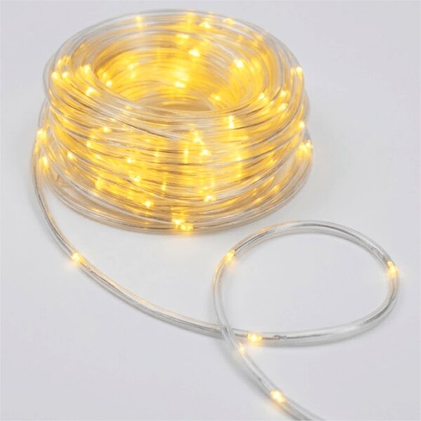Aigostar - LED catena luminosa natalizia da esterno 50xLED/8 funzioni 3xAA 5,3m IP44 bianco caldo