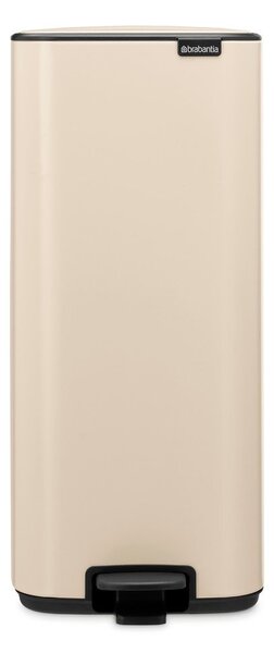 Cestino per la spazzatura beige in acciaio con pedale 30 l Bo – Brabantia