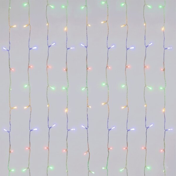 Aigostar - Catena luminosa natalizia LED da esterno 120 LED/8 funzioni 3,9x1,2m IP44 multicolore
