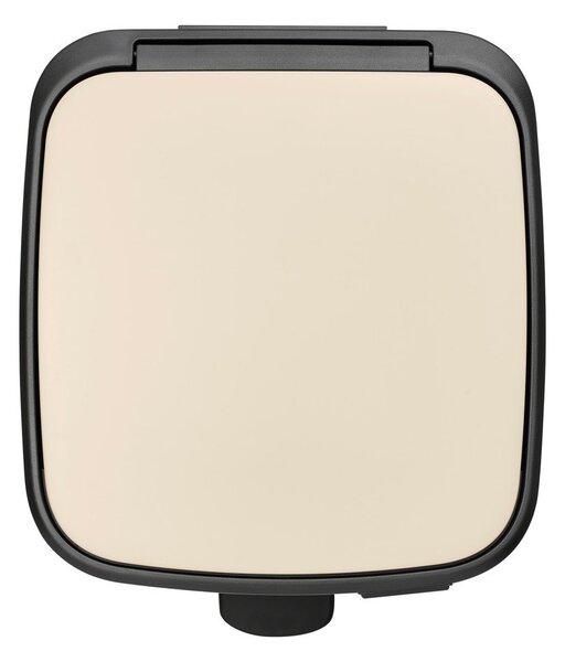 Cestino per la spazzatura beige in acciaio con pedale 30 l Bo – Brabantia