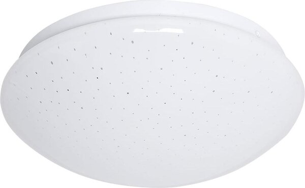 Plafoniera a LED, effetto cielo stellato, metallo, bianco