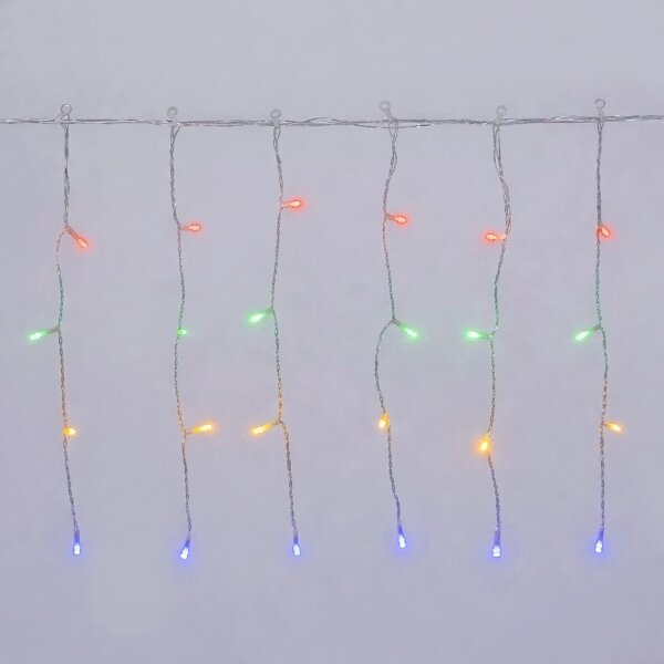 Aigostar-LED Catena luminosa di Natale per esterni 100xLED/8 funzioni 3xAA 8x0,4m IP44 multicolore