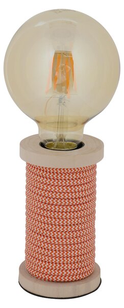Lampada da tavolo Max E27 Ø7cm arancione
