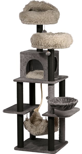 Tiragraffi per gatti dobar con grotta per gatti "Sophie", ca. 50x50x160 cm