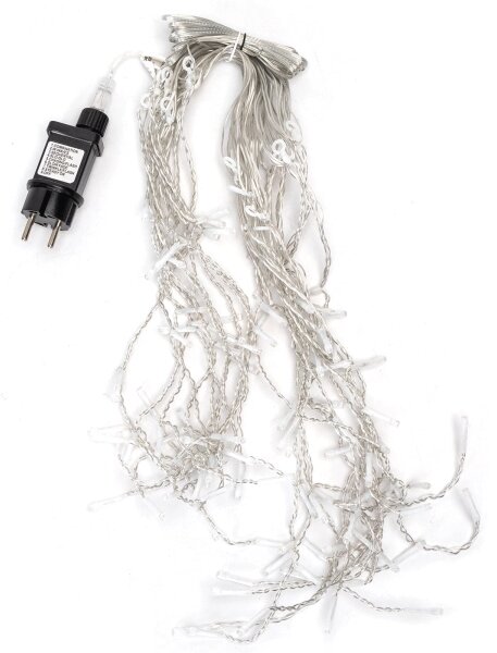 Aigostar - Catena luminosa natalizia a LED da esterno 100xLED/8 funzioni 8x0,4m IP44 bianco caldo