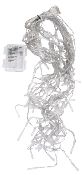 Aigostar-LED Catena luminosa di Natale per esterni 100xLED/8 funzioni 3xAA 8x0,4m IP44 multicolore