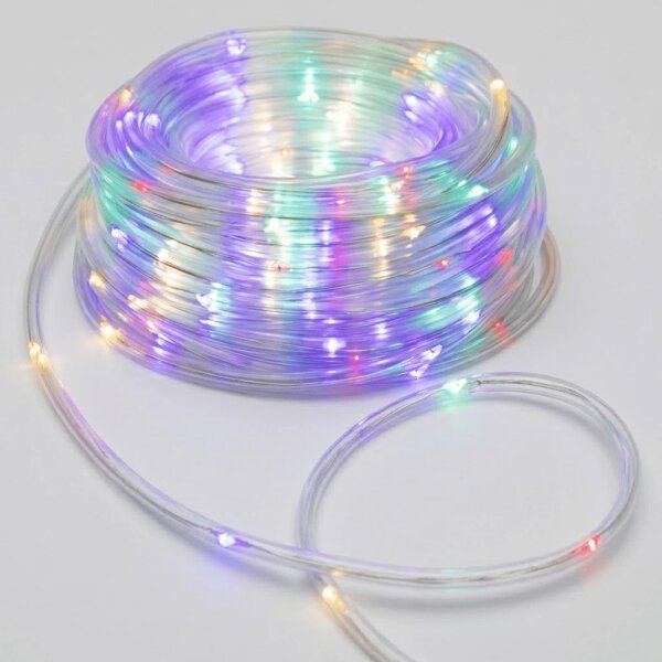 Aigostar-LED Catena luminosa natalizia da esterno 100xLED/8 funzioni 3xAA 10,3m IP44 multicolore