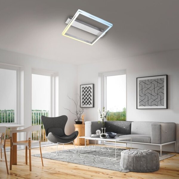Briloner 3760-019-LED Plafoniera dimmerabile FRAME LED/23W/230V 2700-6500K 42x36 cm+telecomando