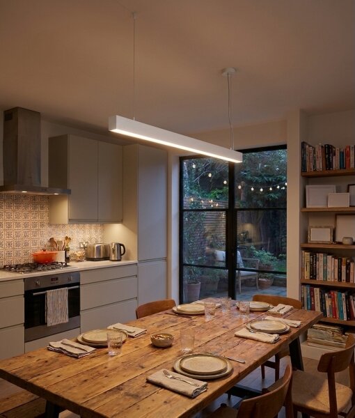 Top Light - LED Lampada da soffitto a plafone/sospensione HORIZON LED/40W/230V bianca