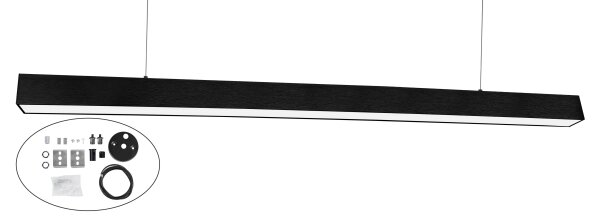 Top Light - LED Lampada da soffitto (a plafone o a sospensione) HORIZON LED/40W/230V nera