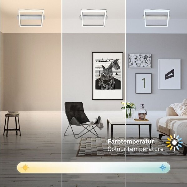 Briloner 3760-019-LED Plafoniera dimmerabile FRAME LED/23W/230V 2700-6500K 42x36 cm+telecomando