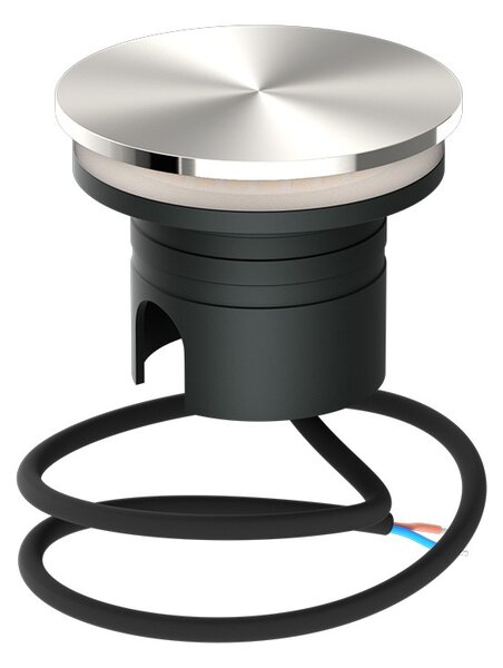 Faro LED interrato da Giardino 6W IP67 24V Luce Radente 360°- Inox Colore Bianco Naturale 4.000K