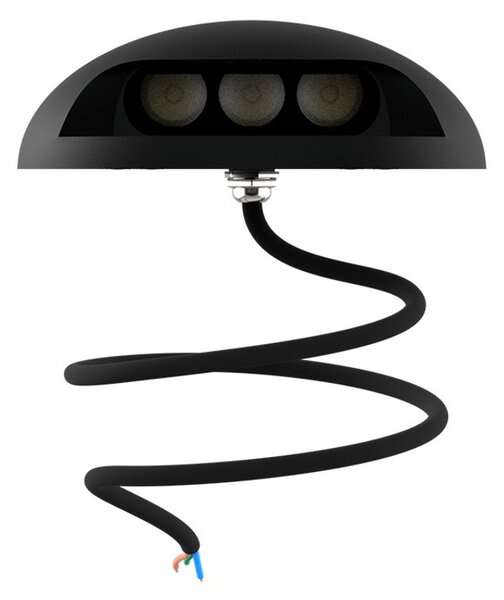 Faretto a pavimento da esterno 3W IP67 Monodirezionale - Antracite Colore Bianco Naturale 4.000K