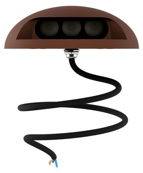 Faretto a pavimento da esterno 3W IP67 Monodirezionale - Corten Colore Bianco Naturale 4.000K