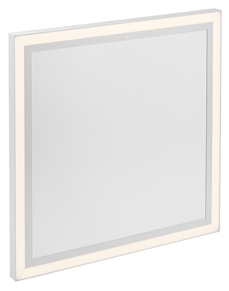 Pannello riscaldante a soffitto bianco 60 cm incluso LED con telecomando - Nelia