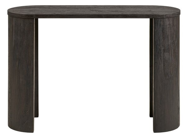 Tavolo consolle marrone scuro con effetto rovere 38x114 cm Bibione – House Nordic