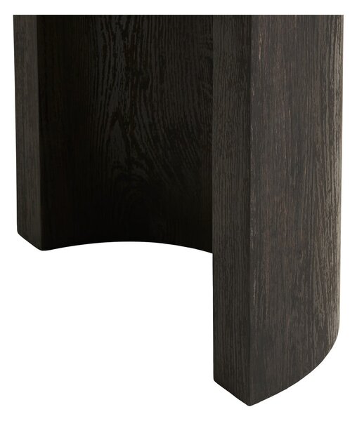 Tavolo consolle marrone scuro con effetto rovere 38x114 cm Bibione – House Nordic