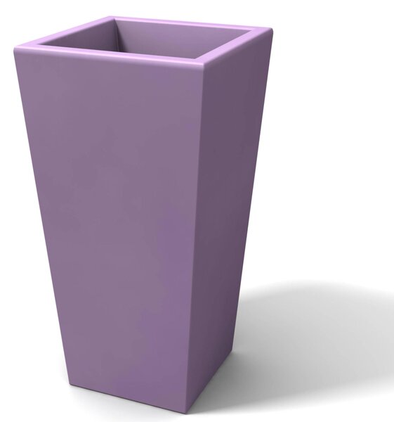 Portavaso Vaso in polietilene EGIZIO LISCIO 30x30xh 39 cm ideale per arredare al meglio sia un ambiente interno che esterno Glicine