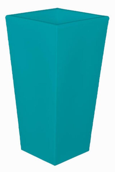 Portavaso Vaso in polietilene EGIZIO LISCIO 30x30xh 39 cm ideale per arredare al meglio sia un ambiente interno che esterno Ottanio