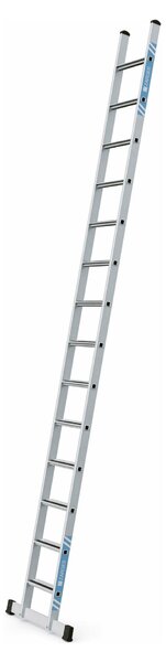 Scala a pioli con gradini bordati Zarges, anodizzata, Saferstep, 14 gradini