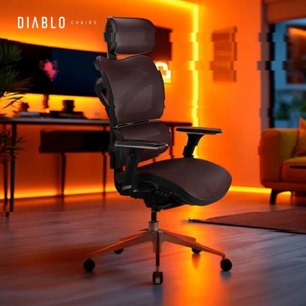 Sedia da ufficio Diablo V-Commander Nero-Grigia