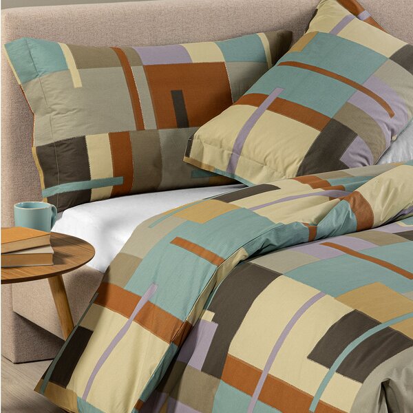 Copripiumino Con Federe In Cotone Lennox Singolo Caleffi Casa Color Multicolor Caleffi