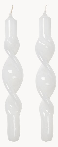 Set di 2 candele a bastoncino fatte a mano Twist