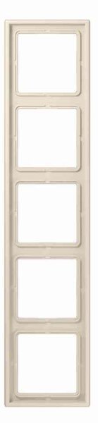 JUNG Cornice di copertura AL2985 Numero di unità 5 bianco crema (bianco elettrico) Plastica lucida