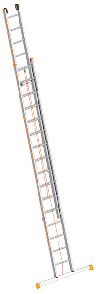 Layher Topic 1037 Scala a fune con traversa, 2x16 pioli