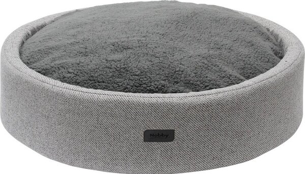 Lettino comfort rotondo NOBBY "Jasin", grigio, Ø 80 x 17 cm