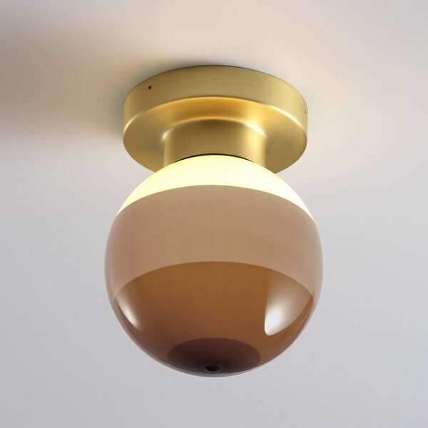 MARSET Applique da parete di design Dipping Light A2, dimmerabile, Ottone / Oro, Soggiorno / Sala da pranzo, Metallo, Design, Applique