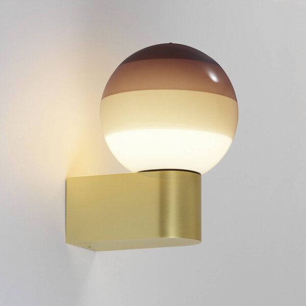 MARSET Applique da parete di design Dipping Light A1, dimmerabile, Ottone / Oro, Soggiorno / Sala da pranzo, Metallo, Design, Applique