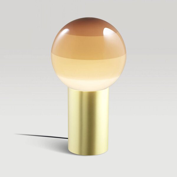 MARSET Lampada da tavolo di design Dipping Light, Crema / Ambra, Soggiorno / Sala da pranzo, Vetro, Design, Lampada da tavolo