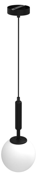 Lampadario a sospensione con filo SPIRA 1xE14/15W/230V nero