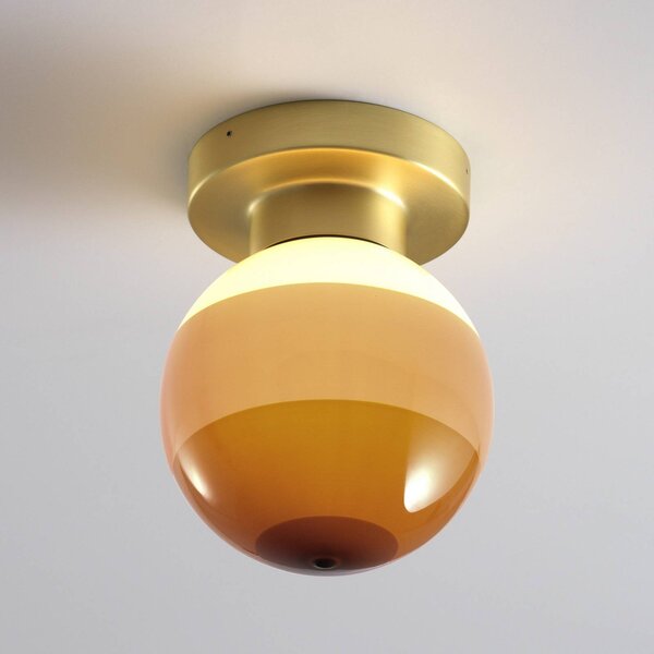 MARSET Applique da parete di design Dipping Light A2, dimmerabile, Ottone / Oro, Soggiorno / Sala da pranzo, Metallo, Design, Applique