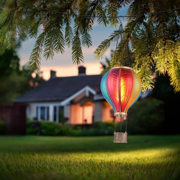 Globo 36136B - LED Decorazione solare a ciondolo 20xLED/0,5W/3V IP44 mongolfiera
