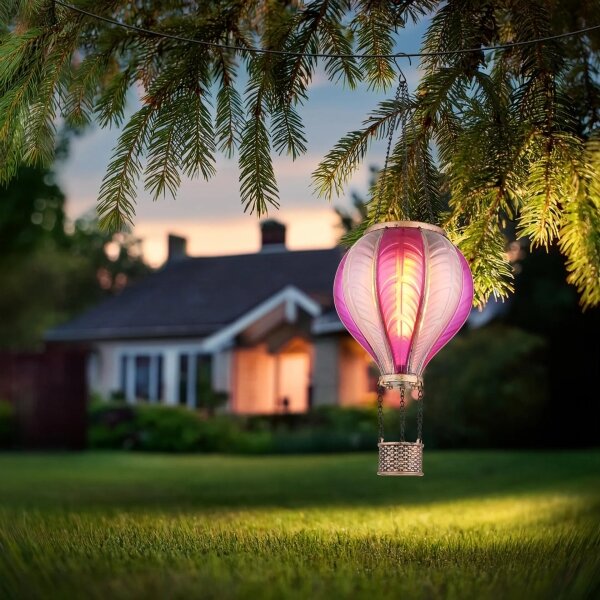 Globo 36136P - LED Decorazione solare a ciondolo 20xLED/0,5W/3V IP44 mongolfiera