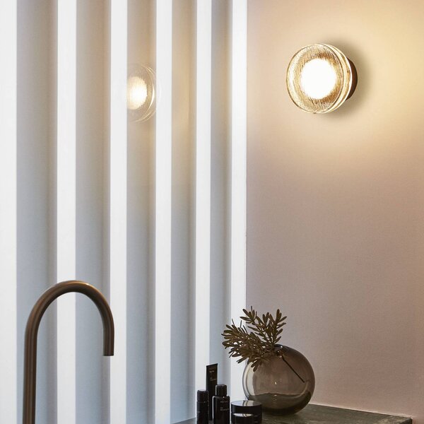 MARSET Applique da esterni a LED Roc, dimmerabile, Nero, Alluminio, Design, Applique LED da esterni