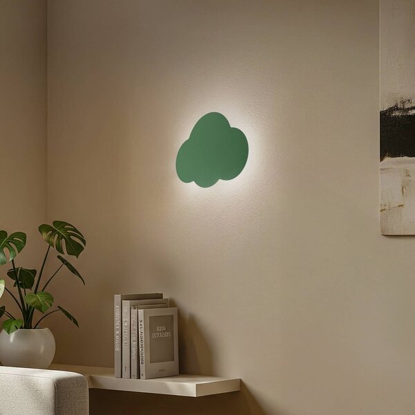 Applique da parete Cloud TK Lighting, dimmerabile, Verde, Soggiorno / Sala da pranzo, Metallo, Giovanile, Applique