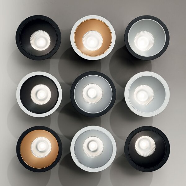 Ideal Lux - Faretto da incasso LED GAME TRIM LED/11W/230V diam. 8,5 cm IP40 oro/bianco