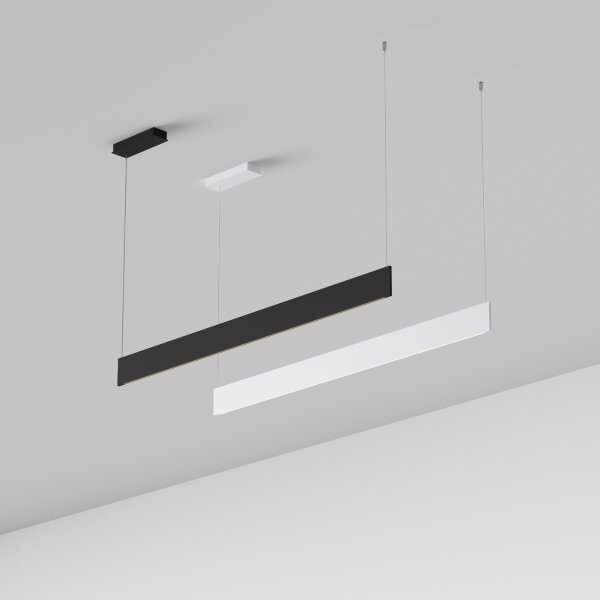 Ideal Lux - Lampadario LED a sospensione con cavo STEEL LED/24W/230V 3000K CRI 90 120 cm bianco