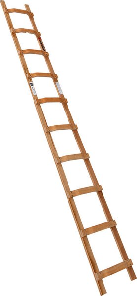 Scala da tetto in legno Euroline a 10 pioli