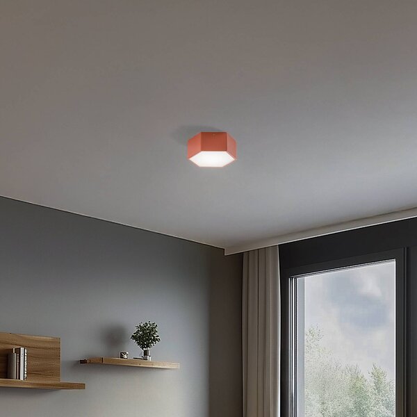 Plafoniera a LED Libre Argon, Terracotta, Soggiorno / Sala da pranzo, Metallo, Plafoniera LED