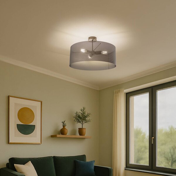 Plafoniera soffitto Zofia Domiluce, dimmerabile, Marrone / Ruggine, Soggiorno / Sala da pranzo, Metallo, Moderno, Plafoniera