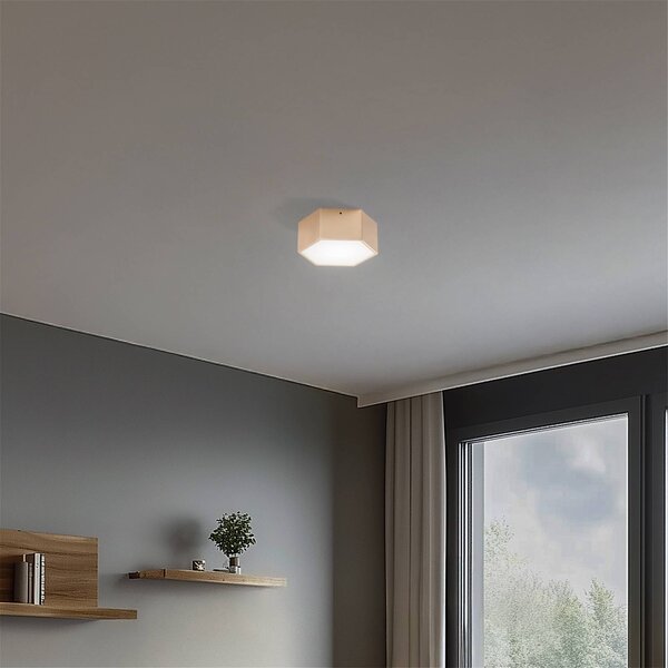 Plafoniera a LED Libre Argon, Ottone / Oro, Soggiorno / Sala da pranzo, Metallo, Plafoniera LED