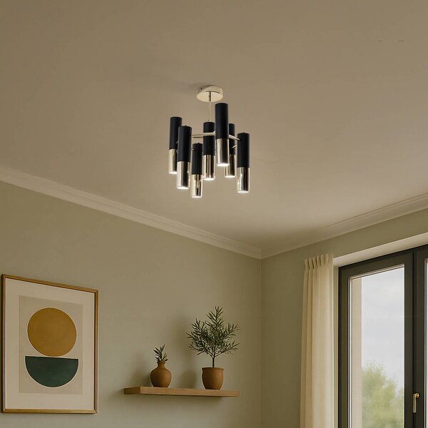 Plafoniera soffitto Orino Domiluce, dimmerabile, Ottone / Oro, Soggiorno / Sala da pranzo, Metallo, Moderno, Plafoniera