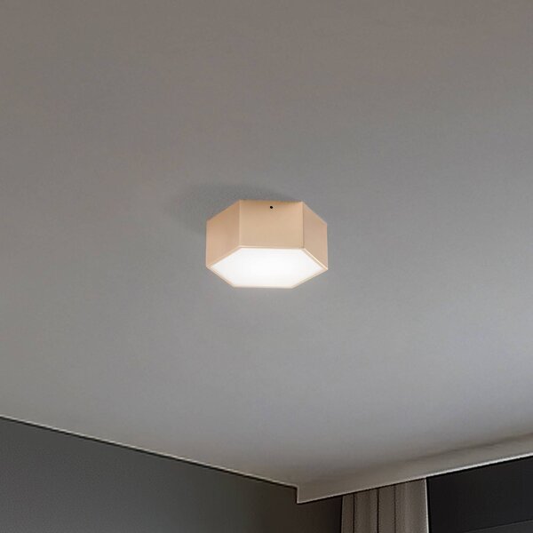 Plafoniera a LED Libre Argon, Ottone / Oro, Soggiorno / Sala da pranzo, Metallo, Plafoniera LED
