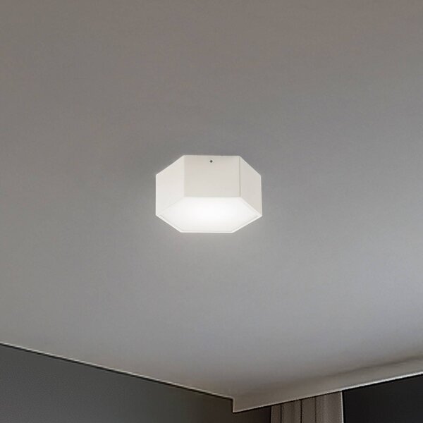 Plafoniera a LED Libre Argon, Bianco / Opale, Soggiorno / Sala da pranzo, Metallo, Plafoniera LED