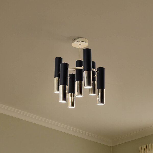 Plafoniera soffitto Orino Domiluce, dimmerabile, Ottone / Oro, Soggiorno / Sala da pranzo, Metallo, Moderno, Plafoniera
