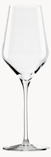 Set di 6 bicchieri da vino bianco in cristallo Quadrophil